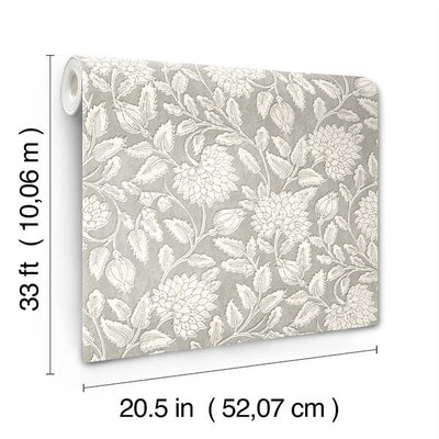 product image for Vadouvan Grey Jacobean Trail Wallpaper 17