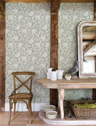 product image for Vadouvan Grey Jacobean Trail Wallpaper 47