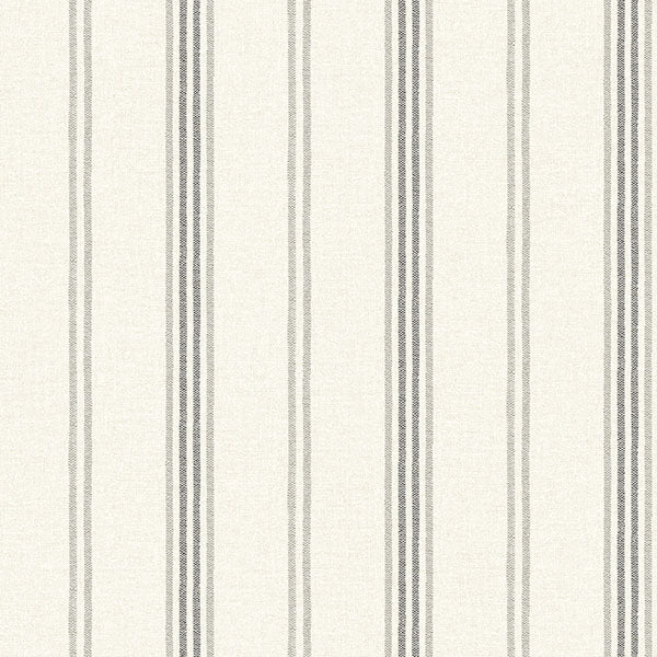 media image for Lovage Charcoal Linen Stripe Wallpaper 282