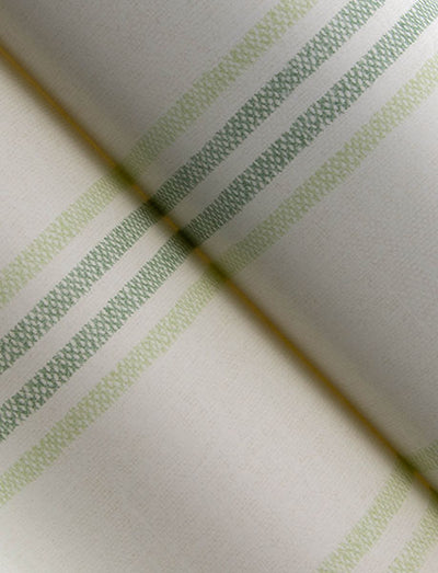 product image for Lovage Green Linen Stripe Wallpaper 96