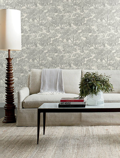 product image for Spinney Grey Toile Wallpaper 78
