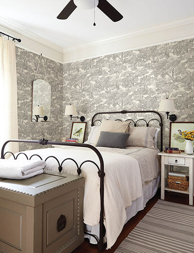 product image for Spinney Grey Toile Wallpaper 65