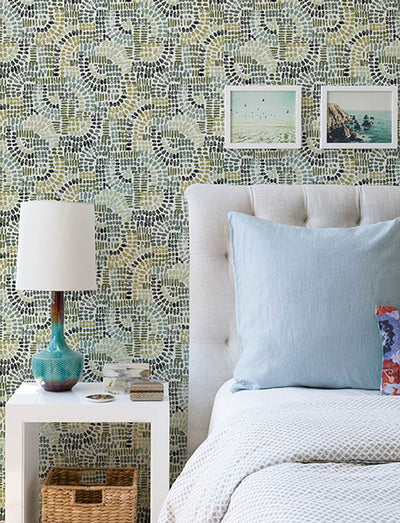 product image for Wanderer Evergreen Mosiac Wallpaper 65