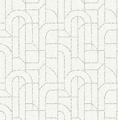 product image of Integrity Light Green Arched Outlines Wallpaper 562
