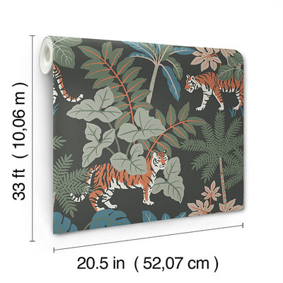 product image for Caspian Grey Jungle Prowl Wallpaper 44
