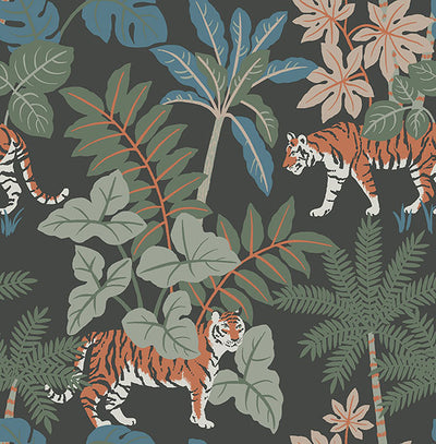 product image for Caspian Grey Jungle Prowl Wallpaper 91