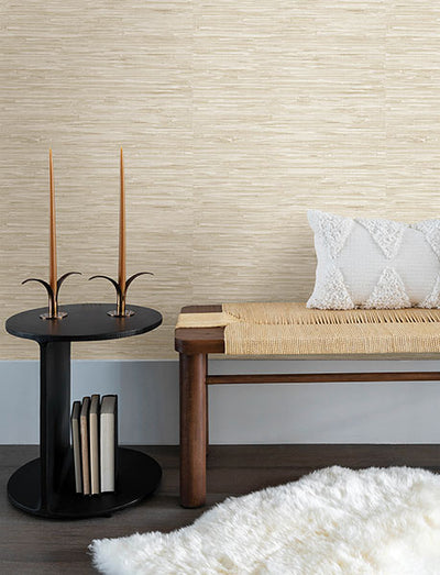 product image for Exhale Dove Woven Faux Grasscloth Wallpaper 52