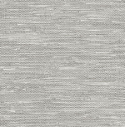 product image of Exhale Light Grey Woven Faux Grasscloth Wallpaper 54