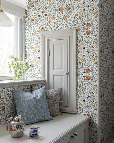 product image for No 1 Holland Park Red Floral Wallpaper 49