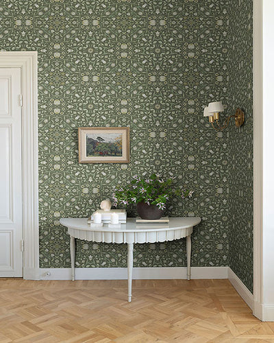 product image for No 1 Holland Park Green Floral Wallpaper 36