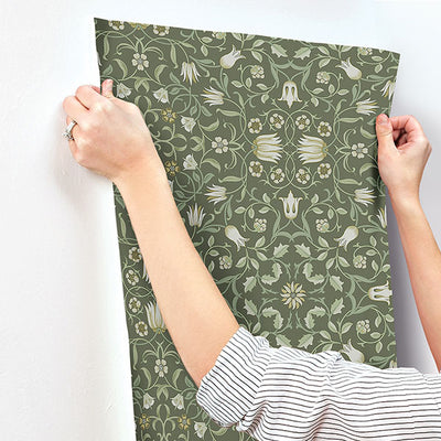 product image for No 1 Holland Park Green Floral Wallpaper 97