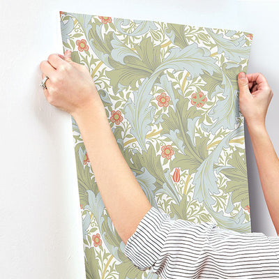 product image for Granville Olive Leafy Vine Wallpaper 90