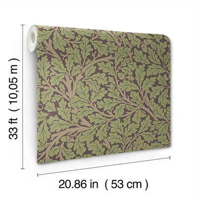 product image for Oak Tree Plum Leaf Wallpaper 18