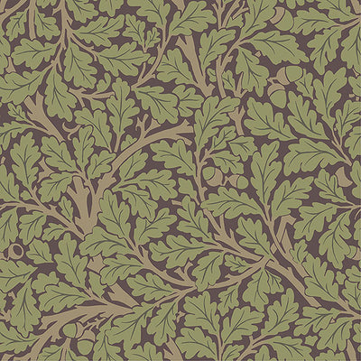 product image of Oak Tree Plum Leaf Wallpaper 548