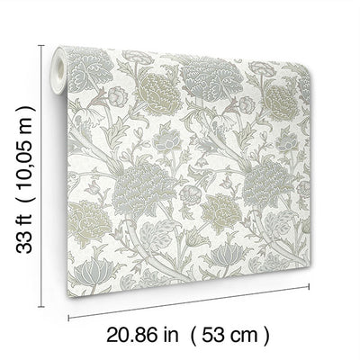 product image for Cray Light Green Floral Trail Wallpaper 9