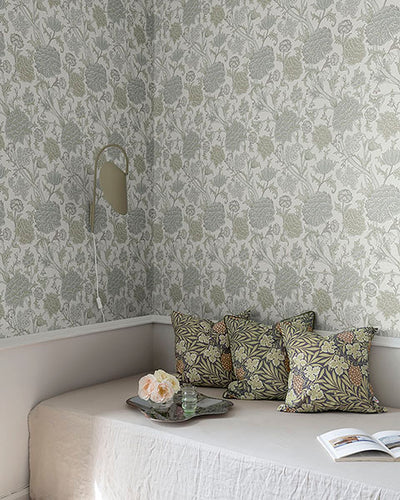 product image for Cray Light Green Floral Trail Wallpaper 33