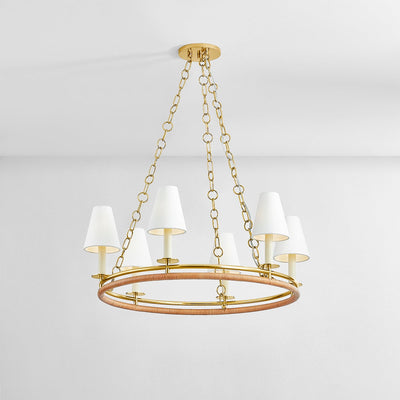 product image for Swanton 6 Light Chandelier By Hudson Valley Lighting 4406 Agb 2 74