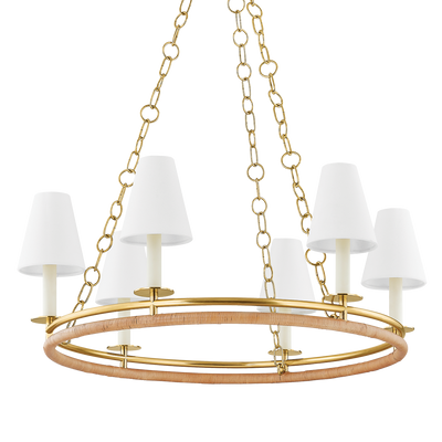 product image for Swanton 6 Light Chandelier By Hudson Valley Lighting 4406 Agb 1 74