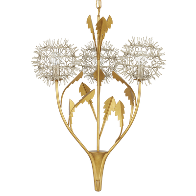 product image for Dandelion Silver Gold Pendant By Currey Company Cc 9000 1081 2 50