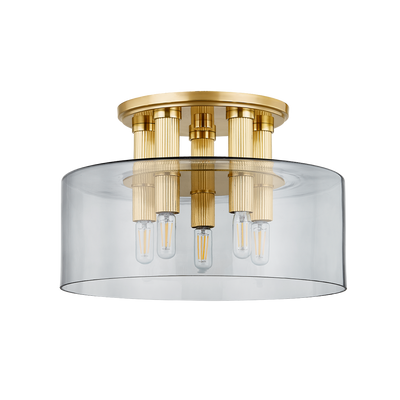 product image for Crystler 5 Light Flush Mount By Hudson Valley Lighting 5135 Agb 1 98