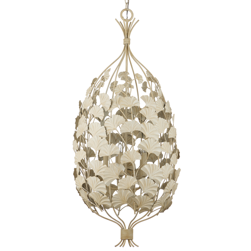 media image for Maidenhair Cream Chandelier By Currey Company Cc 9000 1118 2 234