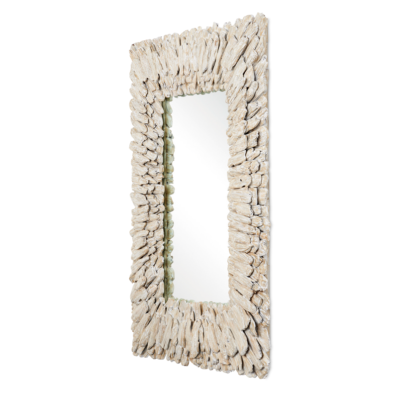 media image for Beachhead Whitewash Rectangular Mirror By Currey Company Cc 1000 0150 2 281