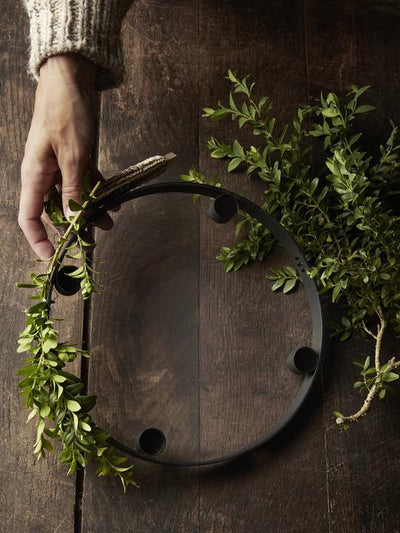 product image for Minimalist Candle Holder Circle in Black Brass 5
