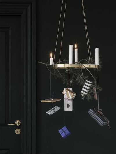 product image for Minimalist Candle Holder Circle in Black Brass 32