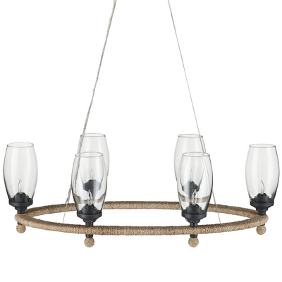 product image for Hightider Glass Oval Chandelier By Currey Company Cc 9000 1086 2 88