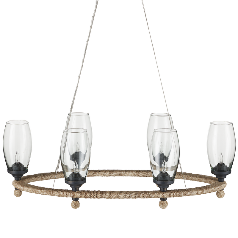 media image for Hightider Glass Oval Chandelier By Currey Company Cc 9000 1086 2 243
