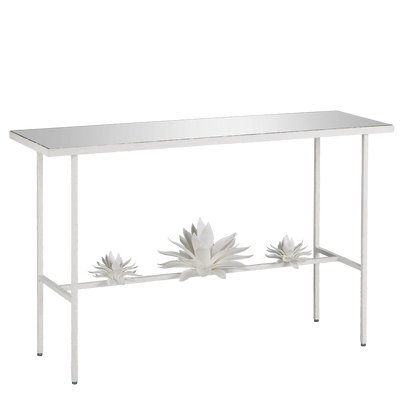 product image of Sisalana White Console Table By Currey Company Cc 4000 0167 1 545