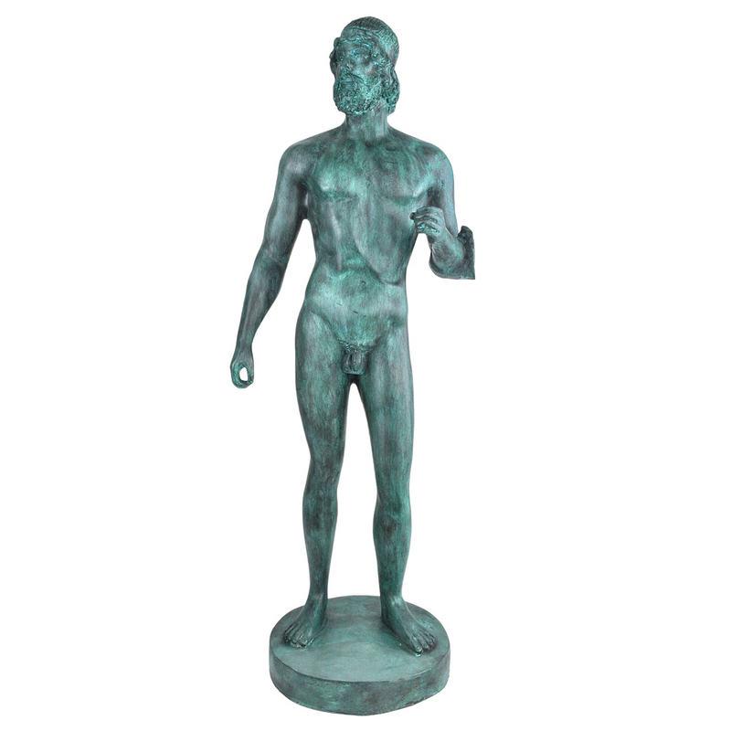 media image for Standing Greek Warrior Bronze By Currey Company Cc 1200 0717 1 264