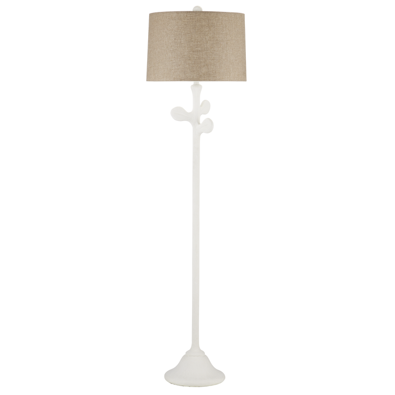 media image for Charny White Floor Lamp By Currey Company Cc 8000 0133 2 233