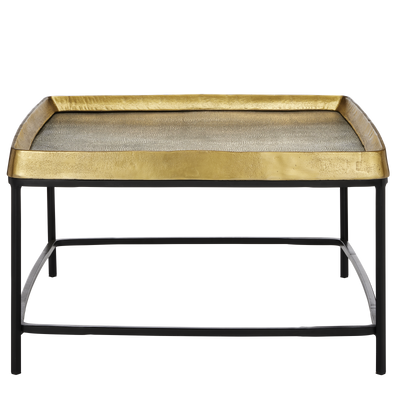 product image for Tanay Brass Cocktail Table By Currey Company Cc 4000 0151 2 92