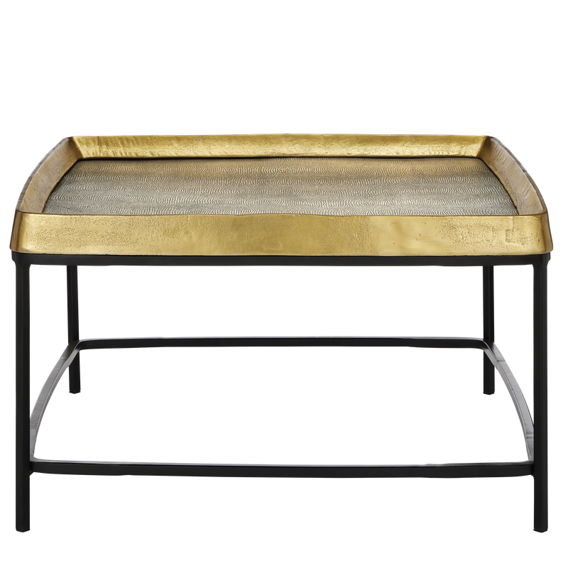 media image for Tanay Brass Cocktail Table By Currey Company Cc 4000 0151 2 271