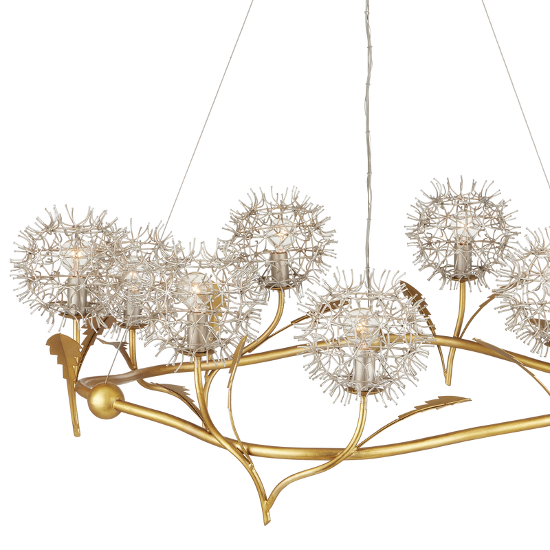 media image for Dandelion Silver Gold Chandelier By Currey Company Cc 9000 1080 3 285