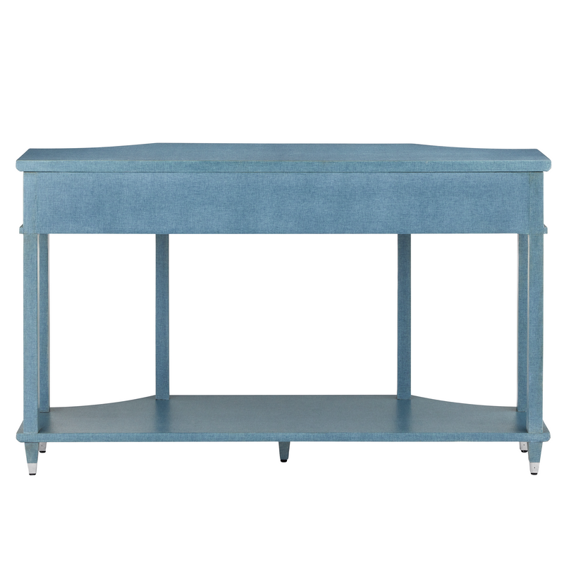 media image for Maya Blue Console Table By Currey Company Cc 3000 0283 4 283