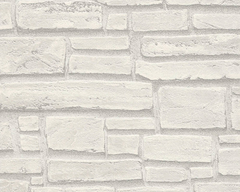 media image for Cottage Brick Wallpaper in Grey 257