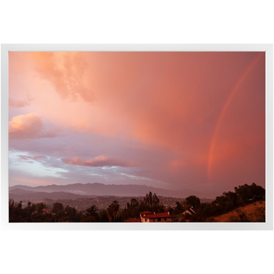product image for Pink Rainbow Framed Print 14