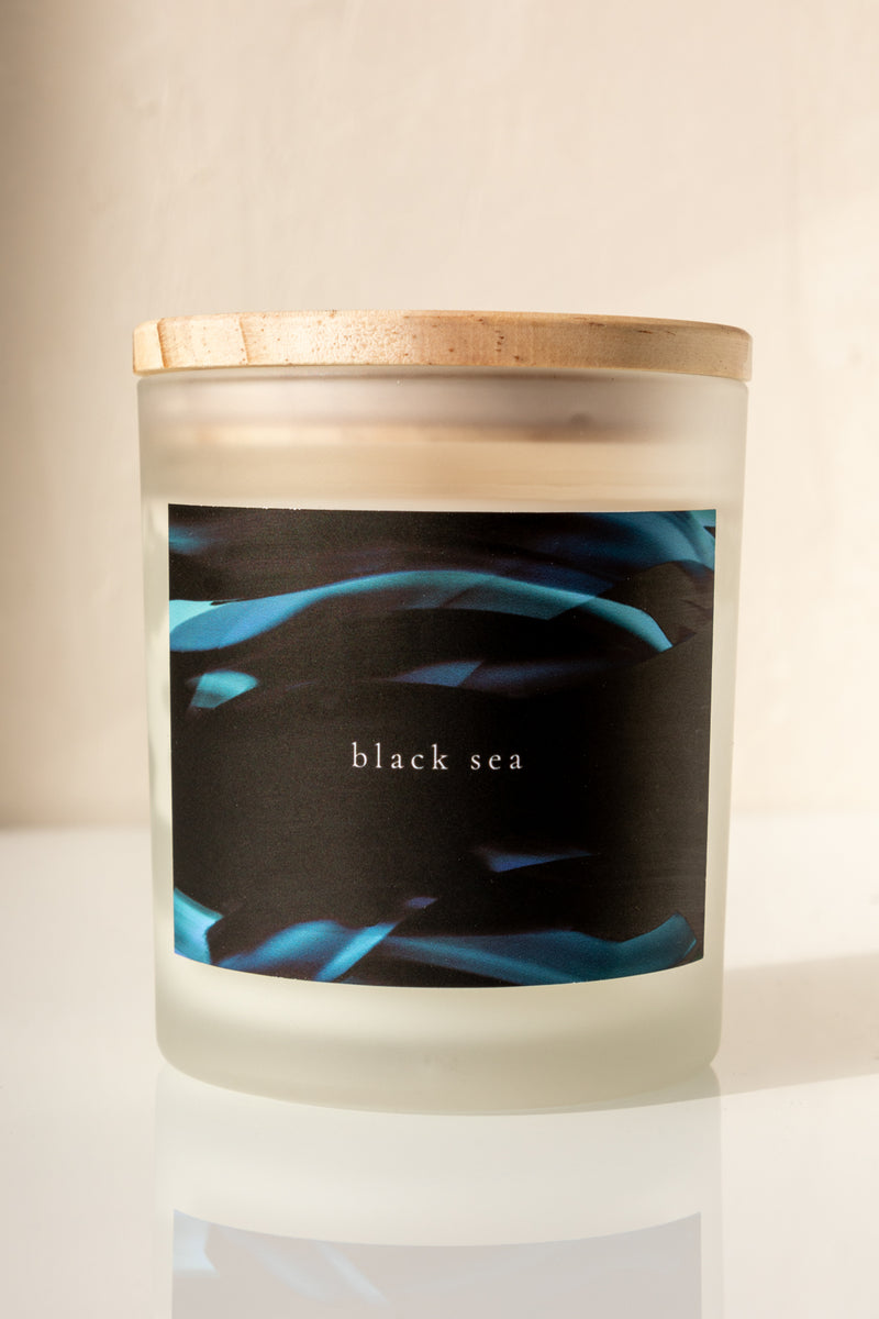 media image for Black Sea Scented Candle with Lid 25