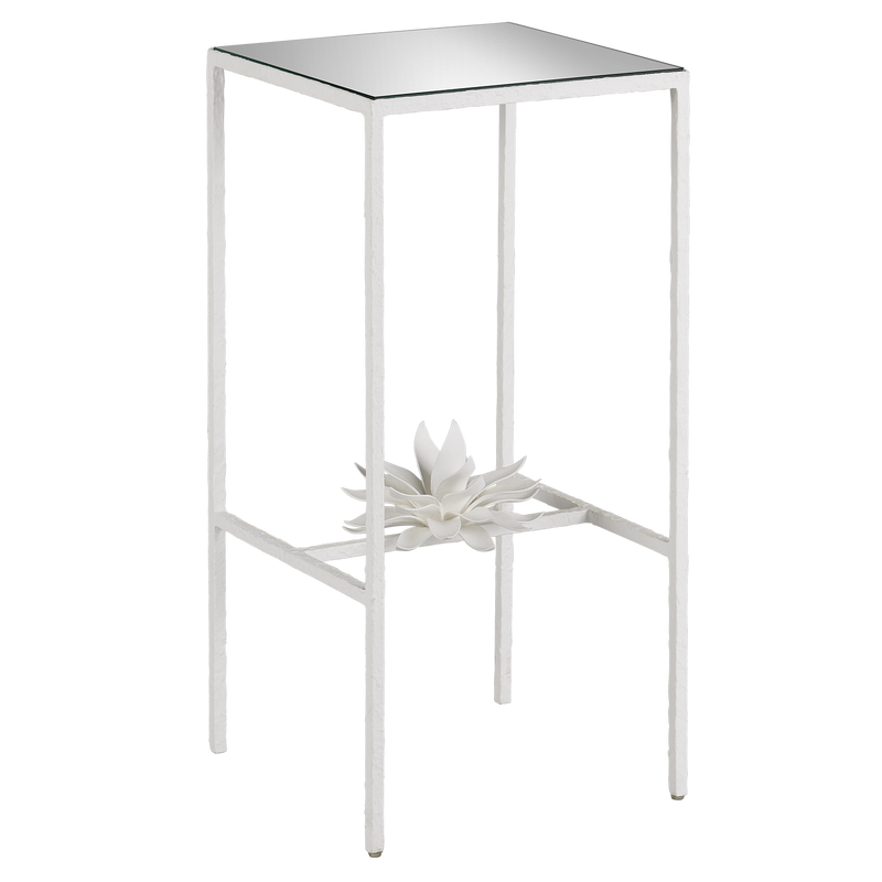 media image for Sisalana White Accent Table By Currey Company Cc 4000 0166 1 263