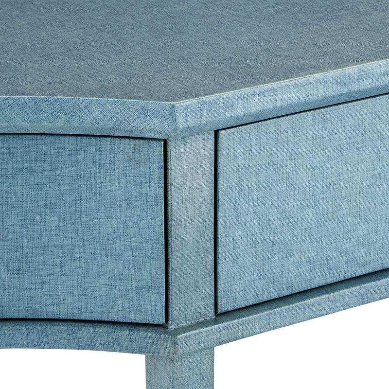 media image for Maya Blue Console Table By Currey Company Cc 3000 0283 6 298