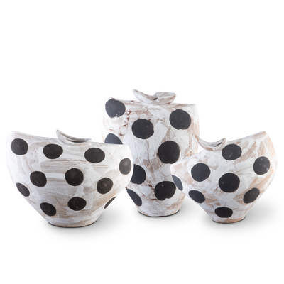 product image for Dots White Black Bowl By Currey Company Cc 1200 0708 14 34