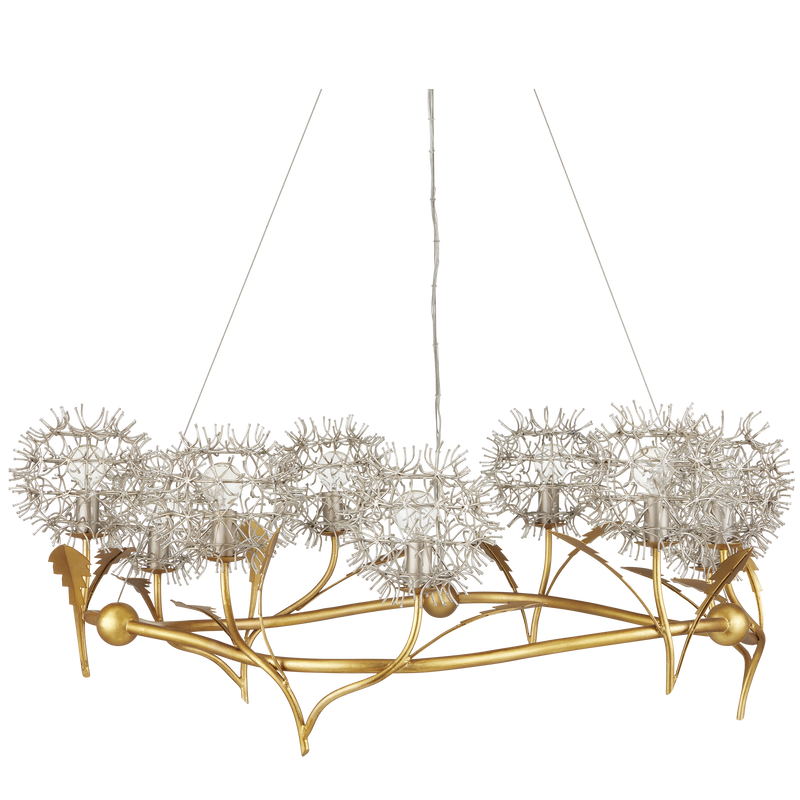 media image for Dandelion Silver Gold Chandelier By Currey Company Cc 9000 1080 2 242