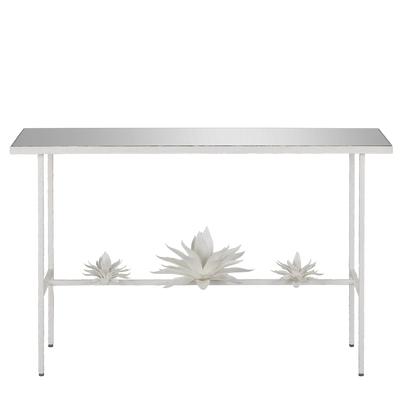product image for Sisalana White Console Table By Currey Company Cc 4000 0167 2 4