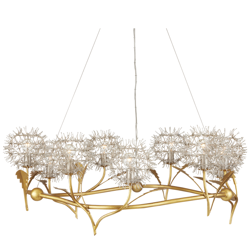 media image for Dandelion Silver Gold Chandelier By Currey Company Cc 9000 1080 1 258