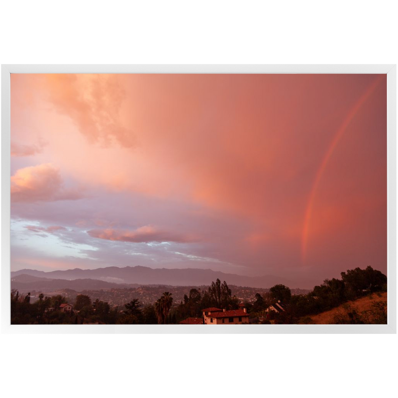 media image for Pink Rainbow Framed Print 216