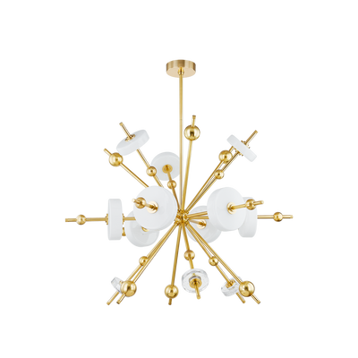 product image for Maynard 12 Light Chandelier By Hudson Valley Lighting 8145 Agb 1 53