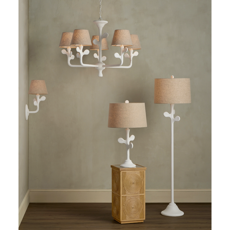 media image for Charny White Floor Lamp By Currey Company Cc 8000 0133 6 248