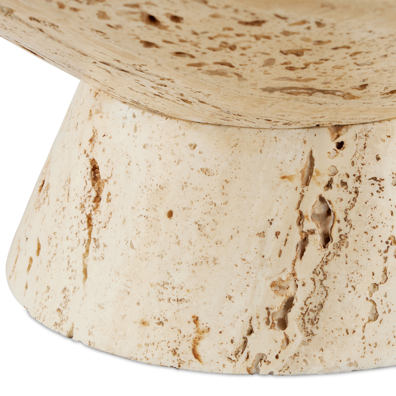 media image for Lubo Travertine Bowl By Currey Company Cc 1200 0811 5 235